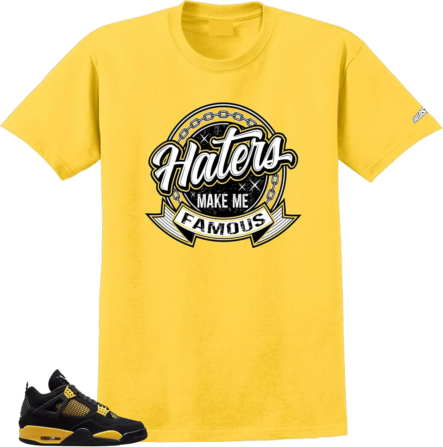 SNELOS Match Tees Jordan 4 Thunder Sneaker Match