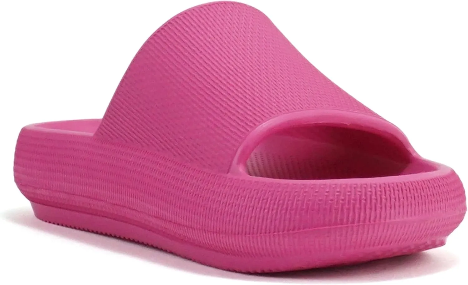 Soda “MARSHMALLOW” ~ Women Feather Recovery Slide Open Toe Lightweight Comfort Cushion Sandal