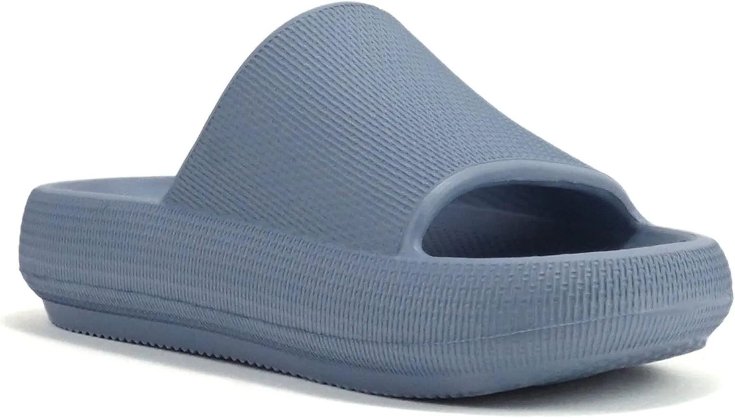 Soda “MARSHMALLOW” ~ Women Feather Recovery Slide Open Toe Lightweight Comfort Cushion Sandal