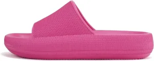 Soda “MARSHMALLOW” ~ Women Feather Recovery Slide Open Toe Lightweight Comfort Cushion Sandal