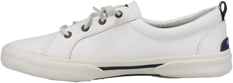 Sperry Womens Pier Wave LTT Lace Up Sneakers Shoes Casual - White