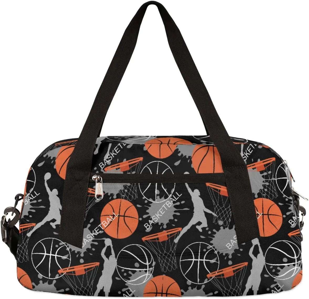 Sport Man Kids Basketball Duffle Bag for Boys & Girls - Dance, Gym, Overnight & Travel Bag