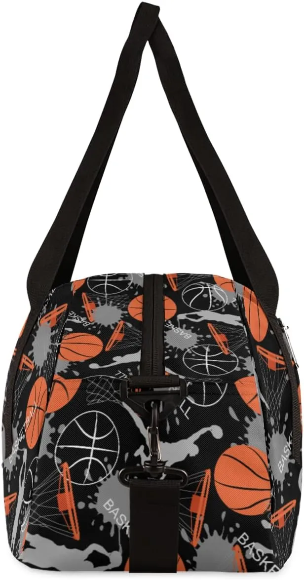 Sport Man Kids Basketball Duffle Bag for Boys & Girls - Dance, Gym, Overnight & Travel Bag