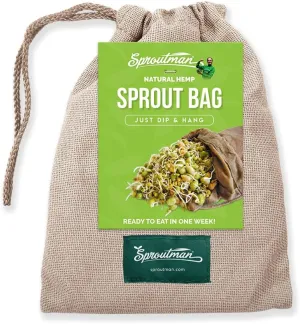 Sproutman®'s Hemp Sprout Bag - Just Dip in Water, Hang It Up, & Watch It Grow