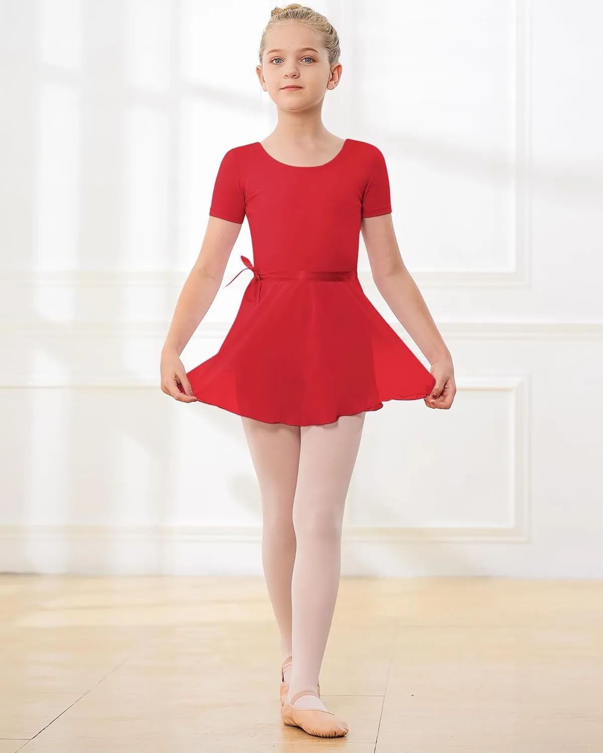 Stelle Ballet Leotards for Girls Toddler Dance Dress Outfit Combo with Skirt and Tights (Toddler/Little Kid/Big Kid)