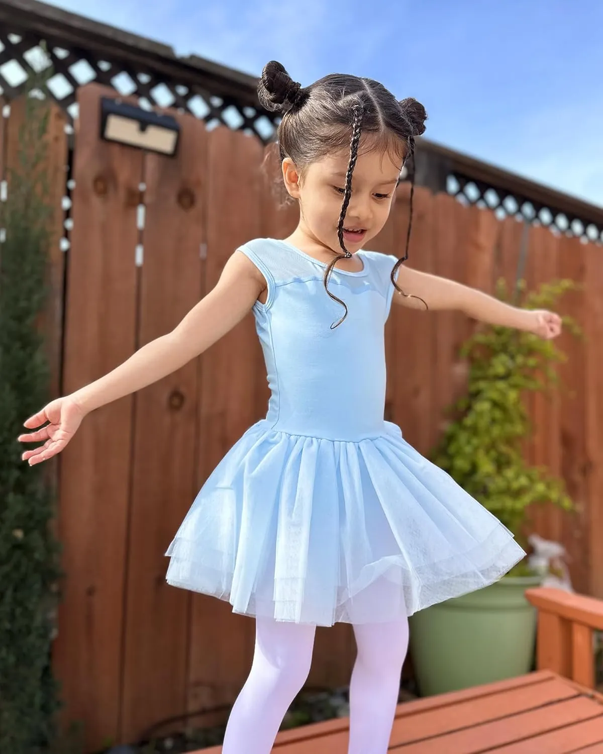 Stelle Ballet Leotards for Girls Toddler Leotard with Tutu Skirt Dance Tutu Dress (Little/Big Kid)