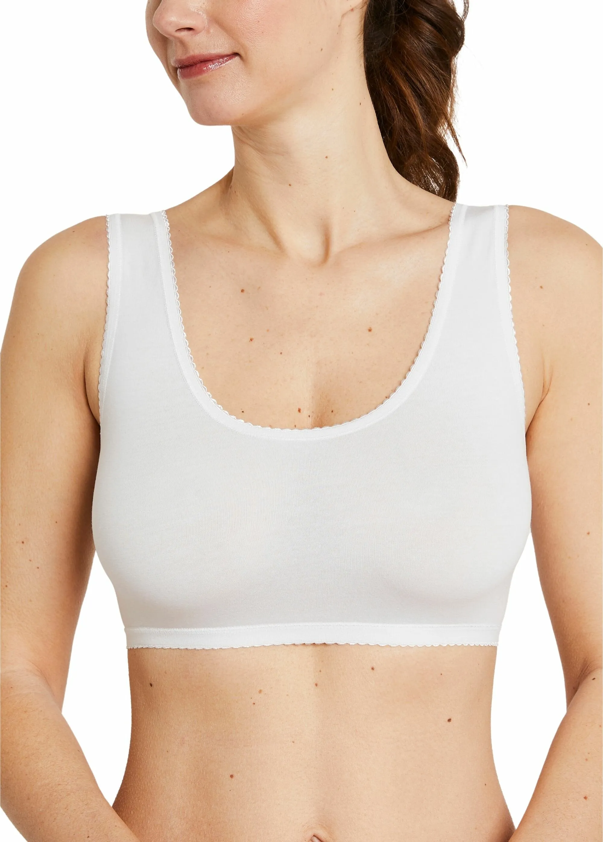 Stretch cotton bralette