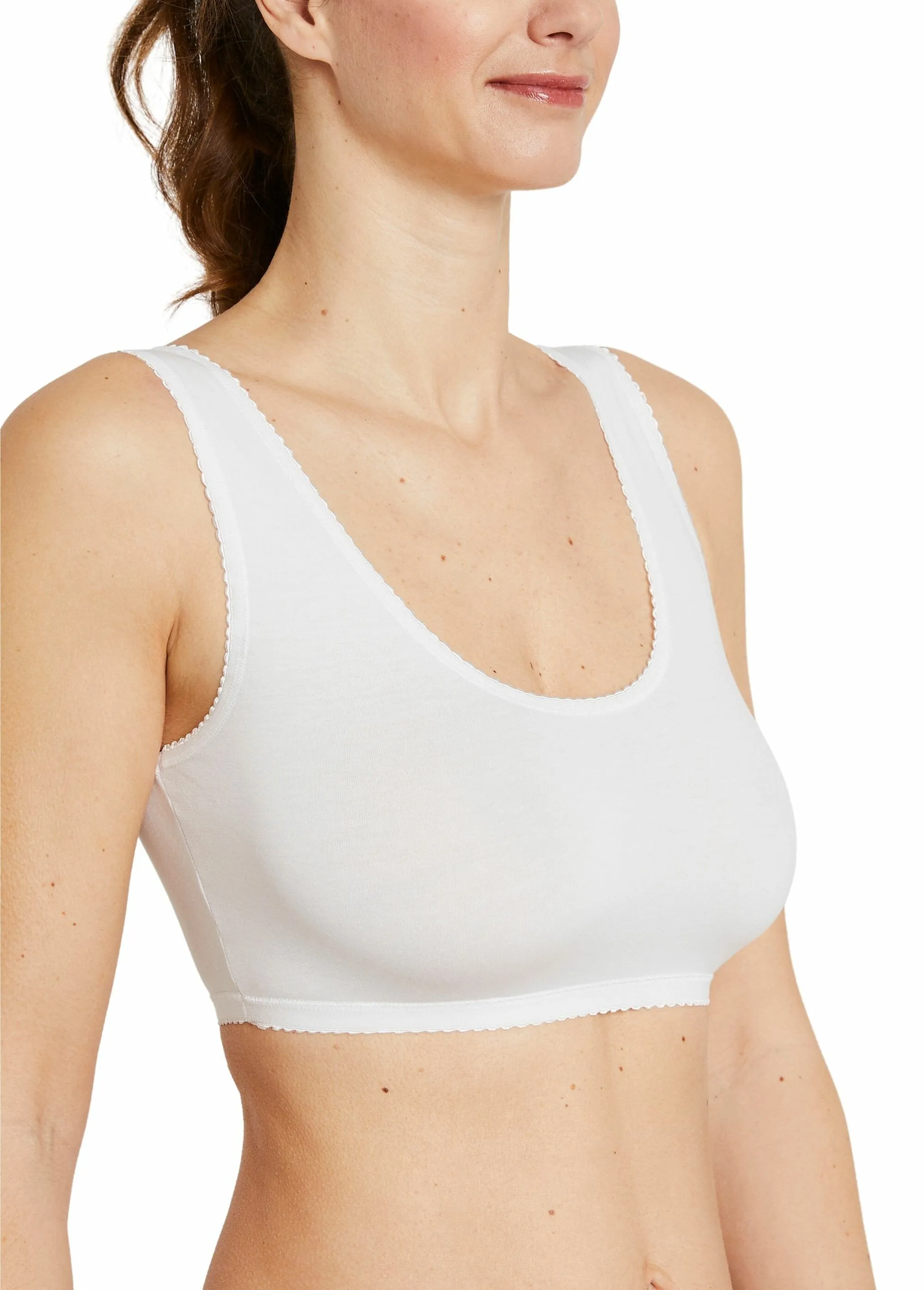 Stretch cotton bralette