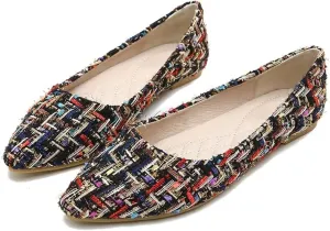 Stunner Women's Flats Fashion Pointed Toe Flats Comfortable Ballet Flats Solid Casual Slip On Flats