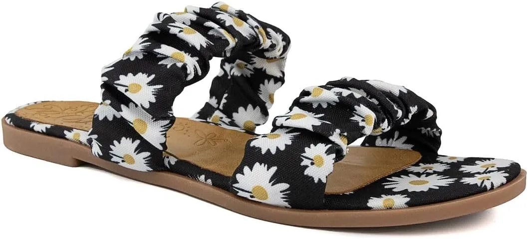 Sugar Women's Slide Sandals – Stylish Slip-On Flats for Casual, Dressy, Beach, or Pool Wear