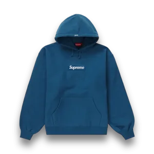 Supreme Box Logo Hooded Sweatshirt 2023 - Blue