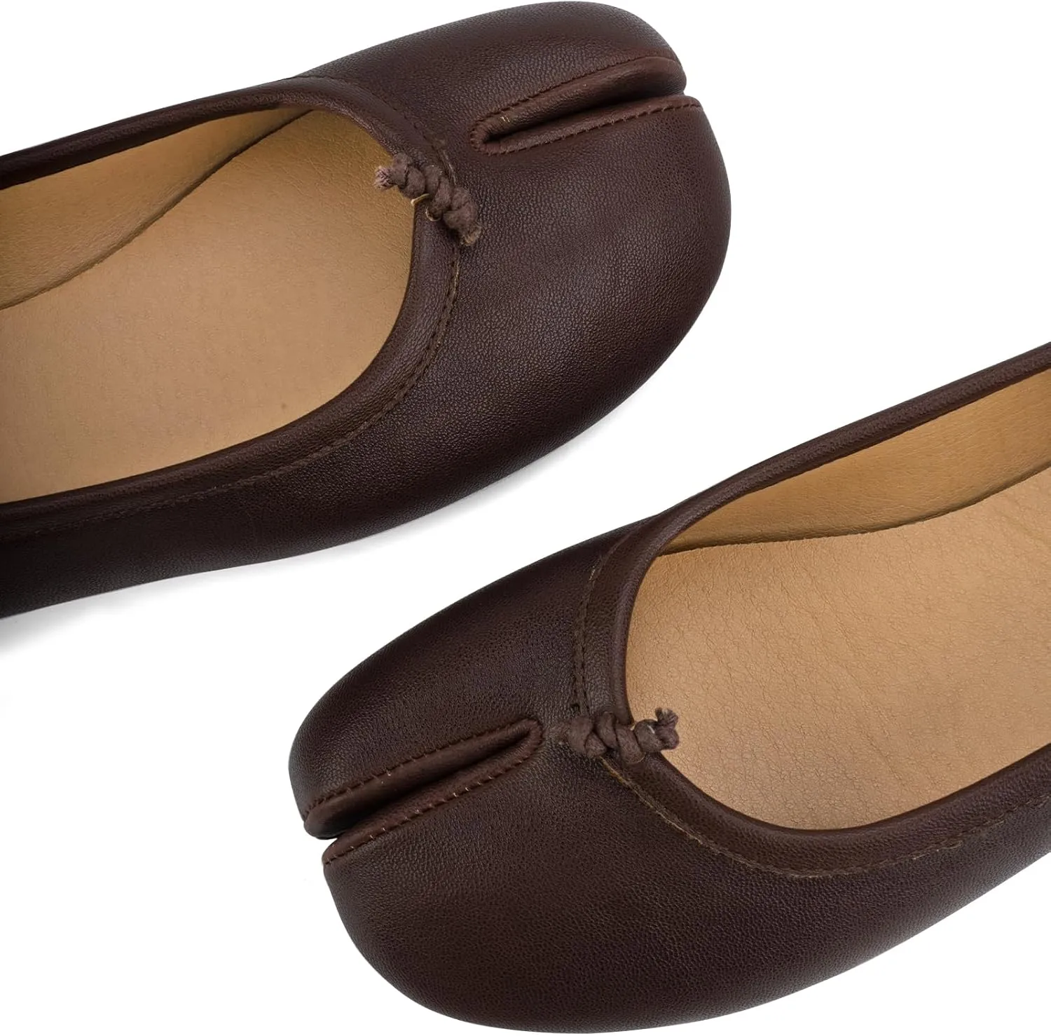 Tabi Shoes Women Split Toe Wide Width Ballet Flats Comfort Casual Work Shoes for Women Office 2025 Spring