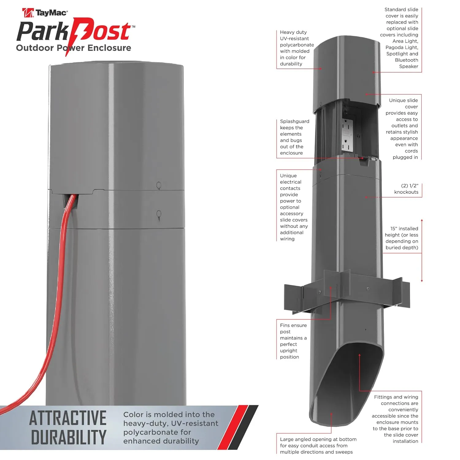 TayMac PP55G ParkPost Outdoor Power Enclosure