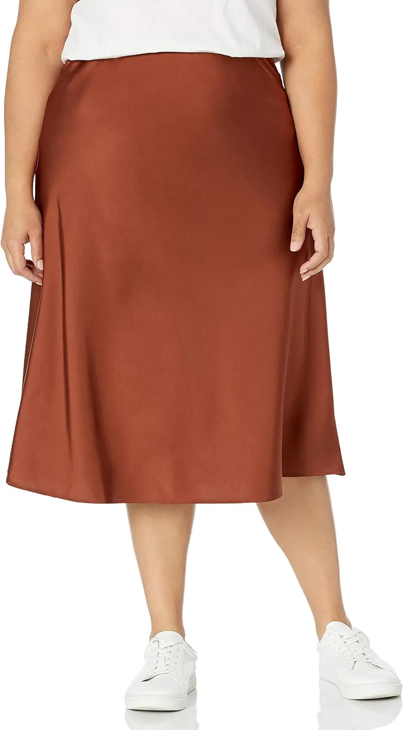 The Drop Women's Maya Silky Slip Skirt