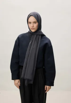 Thin Cotton Voile Hijab Anthracite
