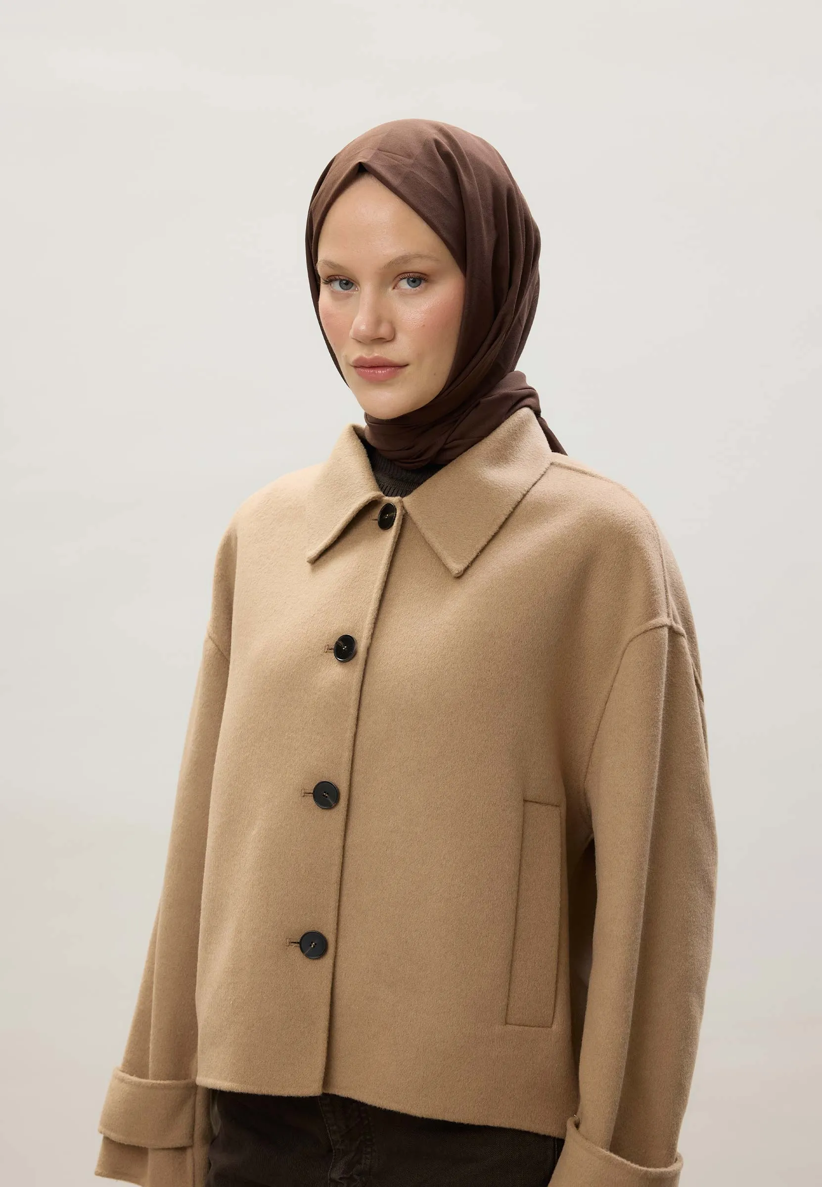 Thin Cotton Voile Hijab Chocolate Brown