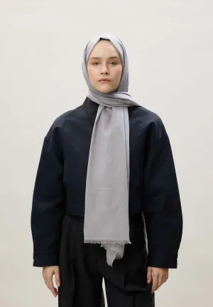 Thin Cotton Voile Hijab Light Gray