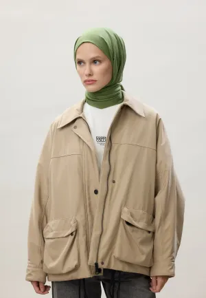 Thin Cotton Voile Hijab Lime Peel