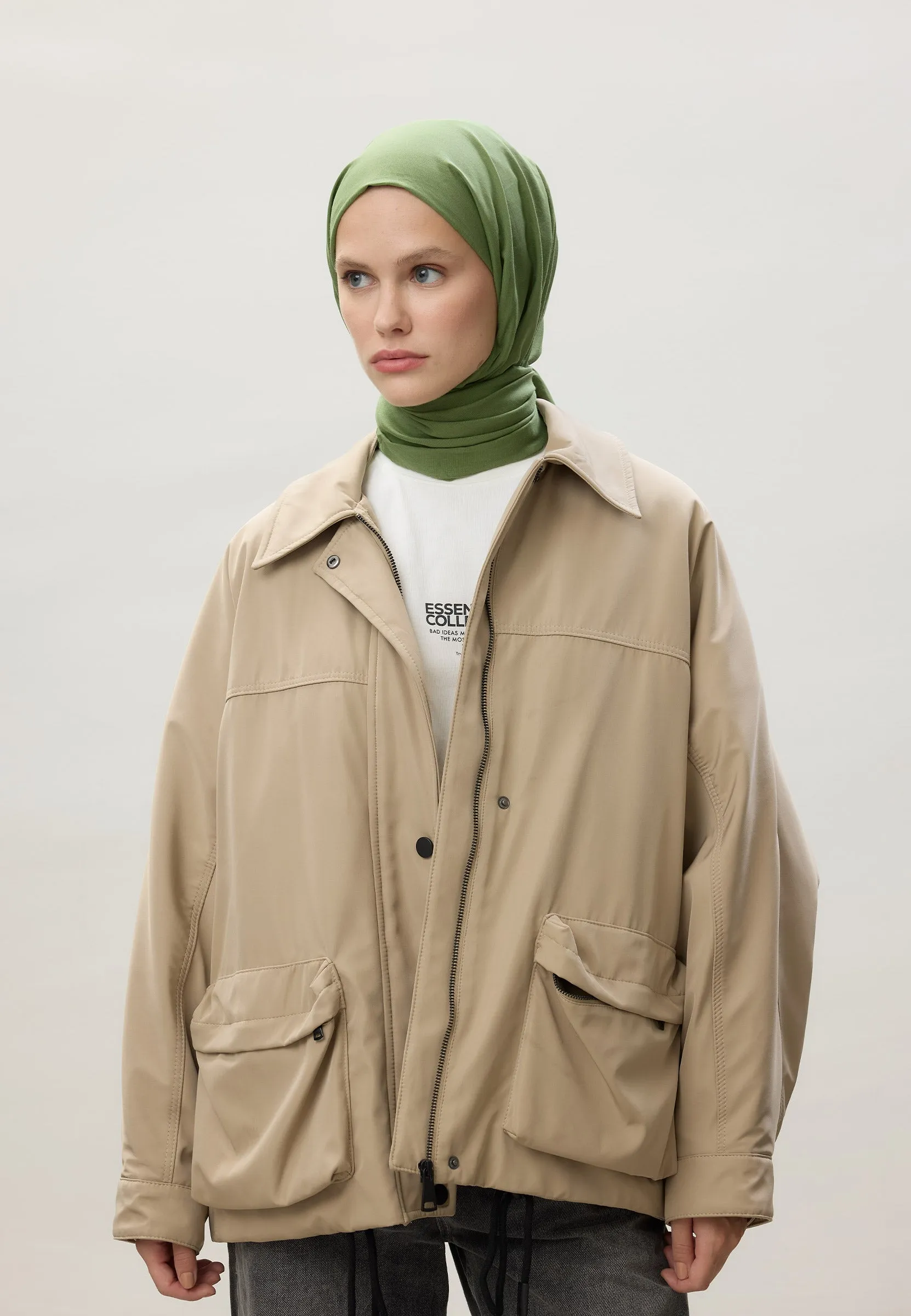 Thin Cotton Voile Hijab Lime Peel