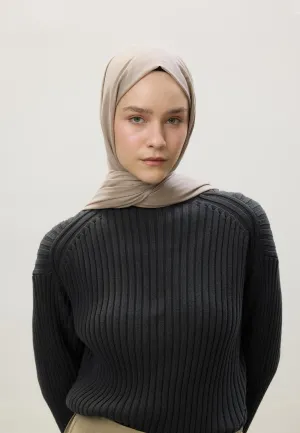 Thin Cotton Voile Hijab Natural Beige