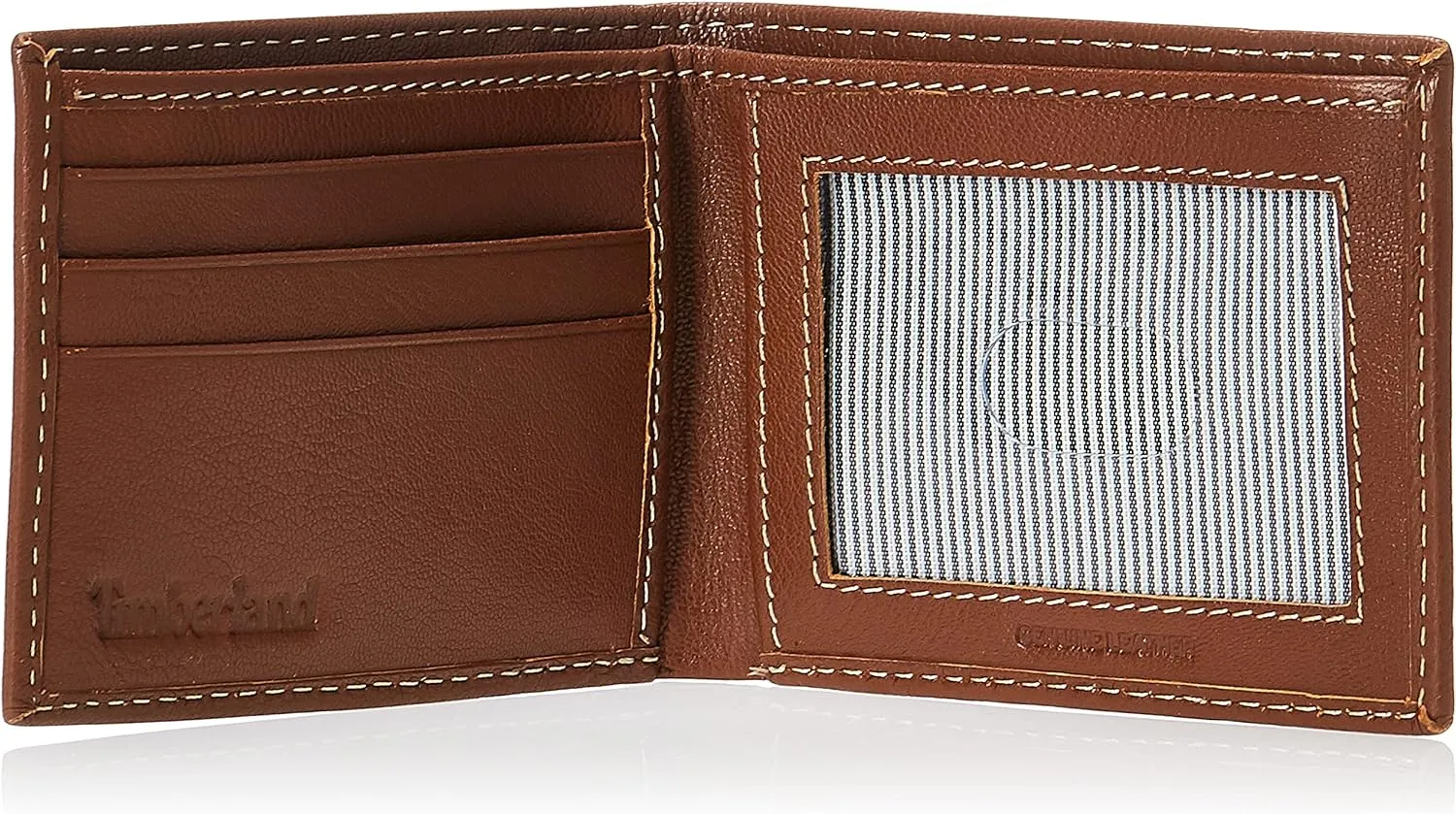 Timberland Men's Blix Slimfold Leather Wallet, Tan, One Size