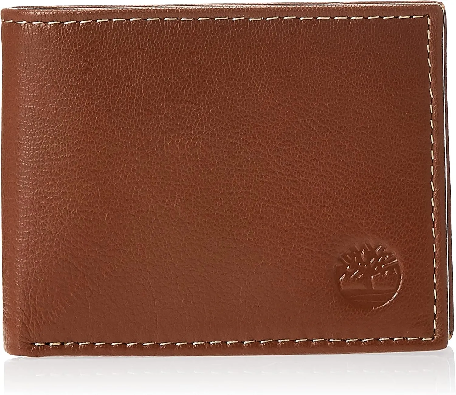 Timberland Men's Blix Slimfold Leather Wallet, Tan, One Size