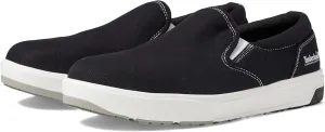 Timberland PRO Men's Berkley Slip-On Composite Safety Toe Industrial Casual Work Shoe, Black/White, 12M