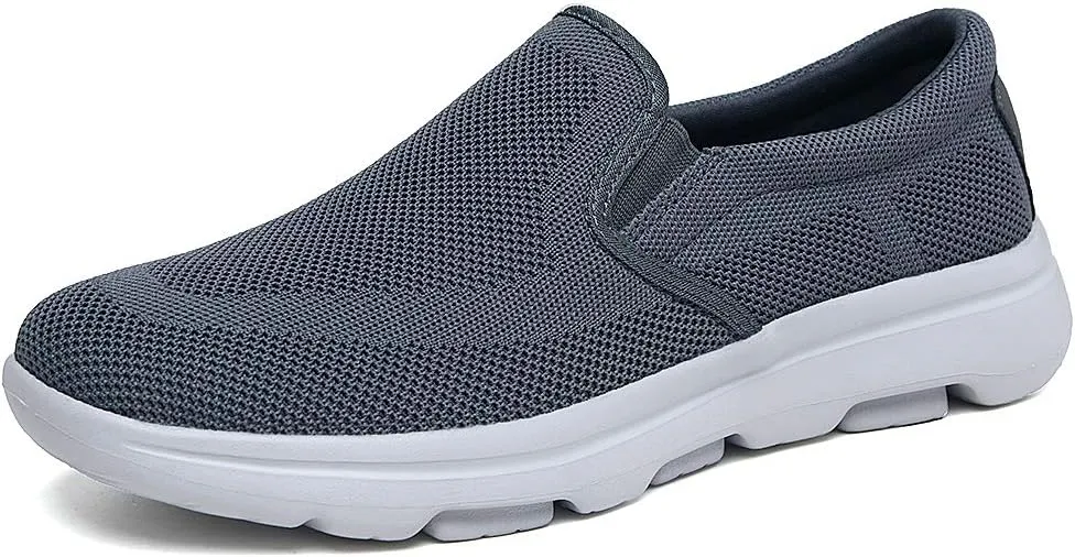 TIOSEBON Men's Mesh Slip On Walking Shoes Loafers-Work Drving Tennis Shoes