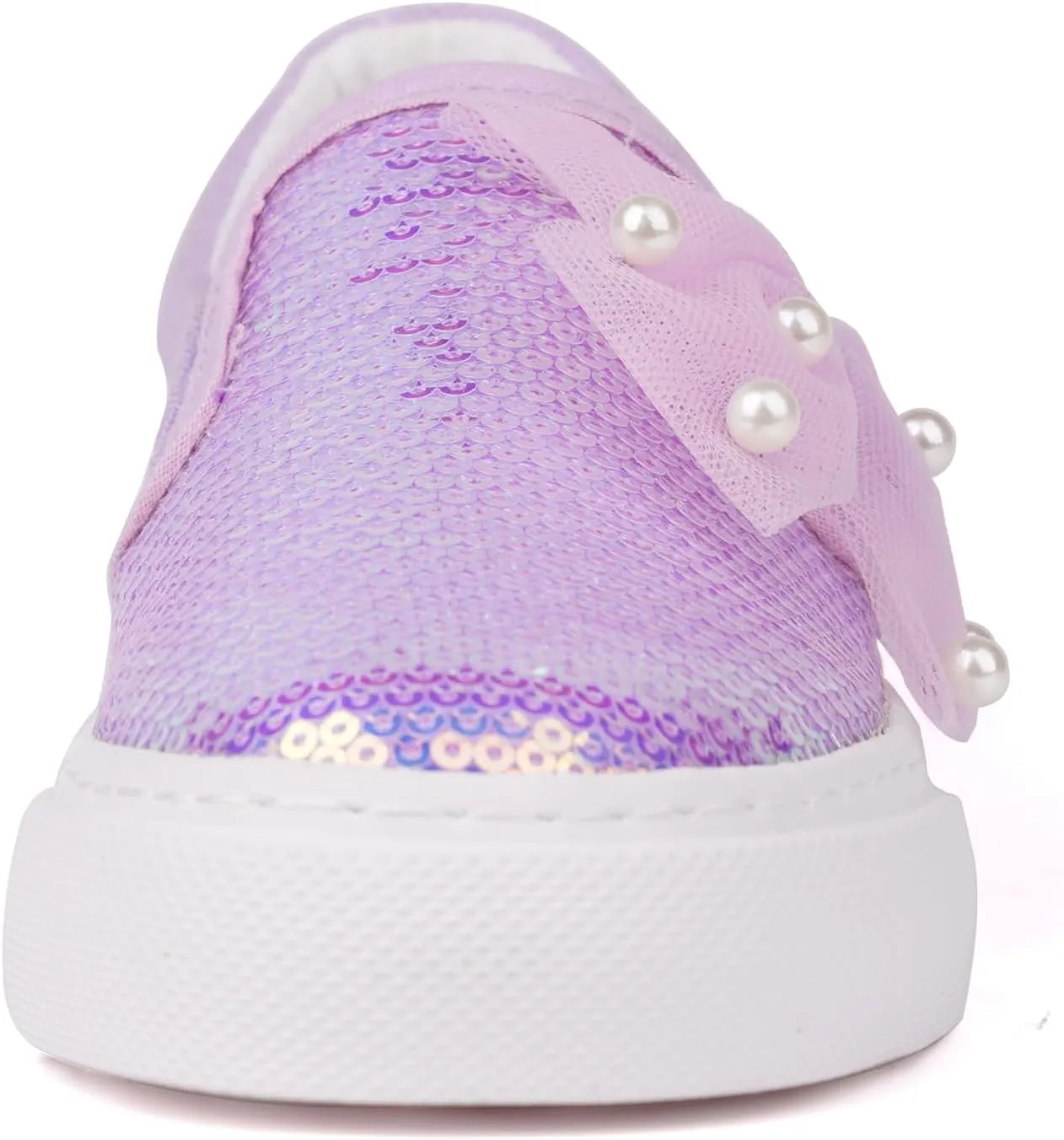 Toandon Toddler Kids Girls Sparkle Slip On Walking Shoes Age 2-10