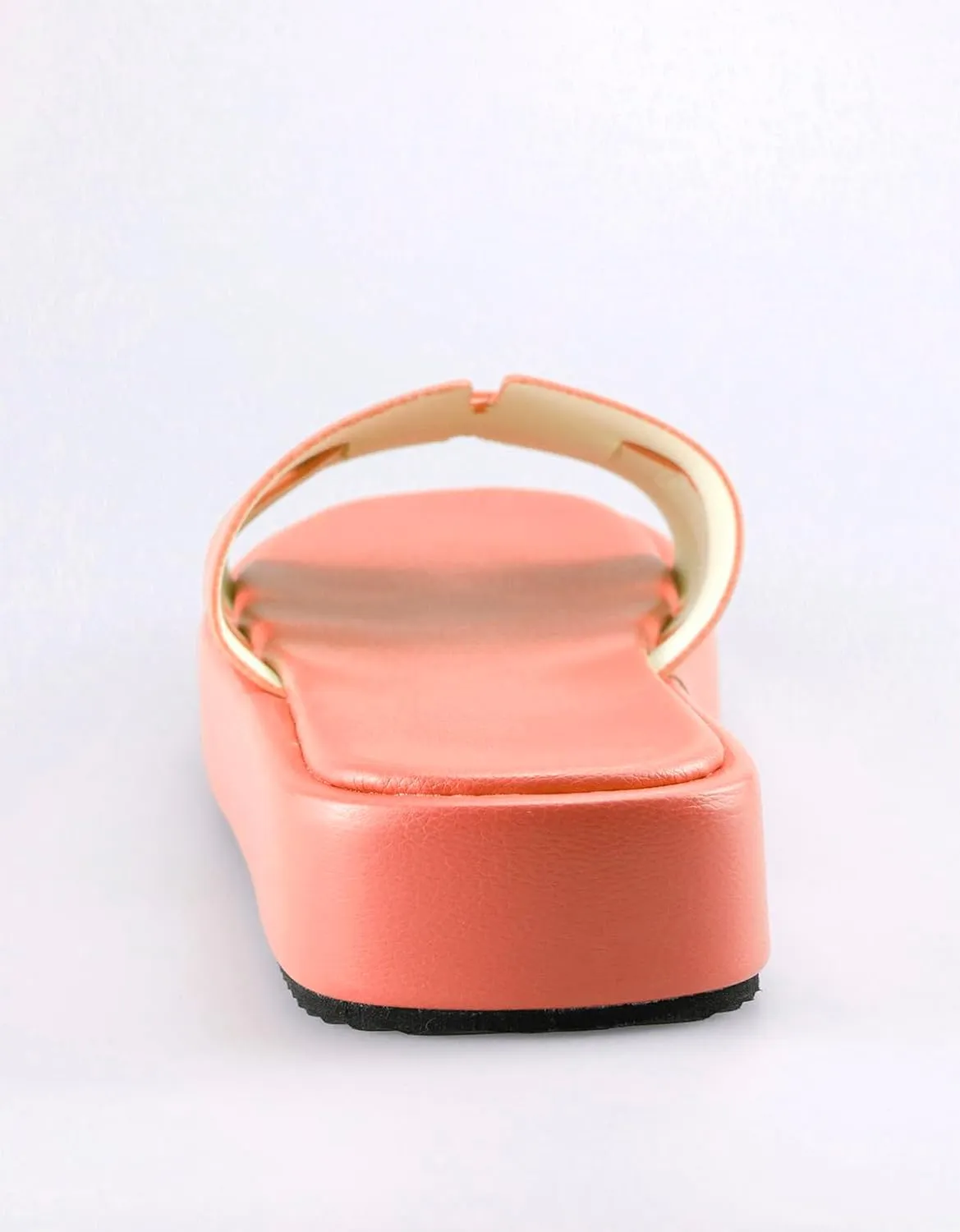 TOCONFFON Women's Flat Sandals Comfortable Platform Slides Sandals Casual Summer Beach Slip On Sandals with Soft PU Leather