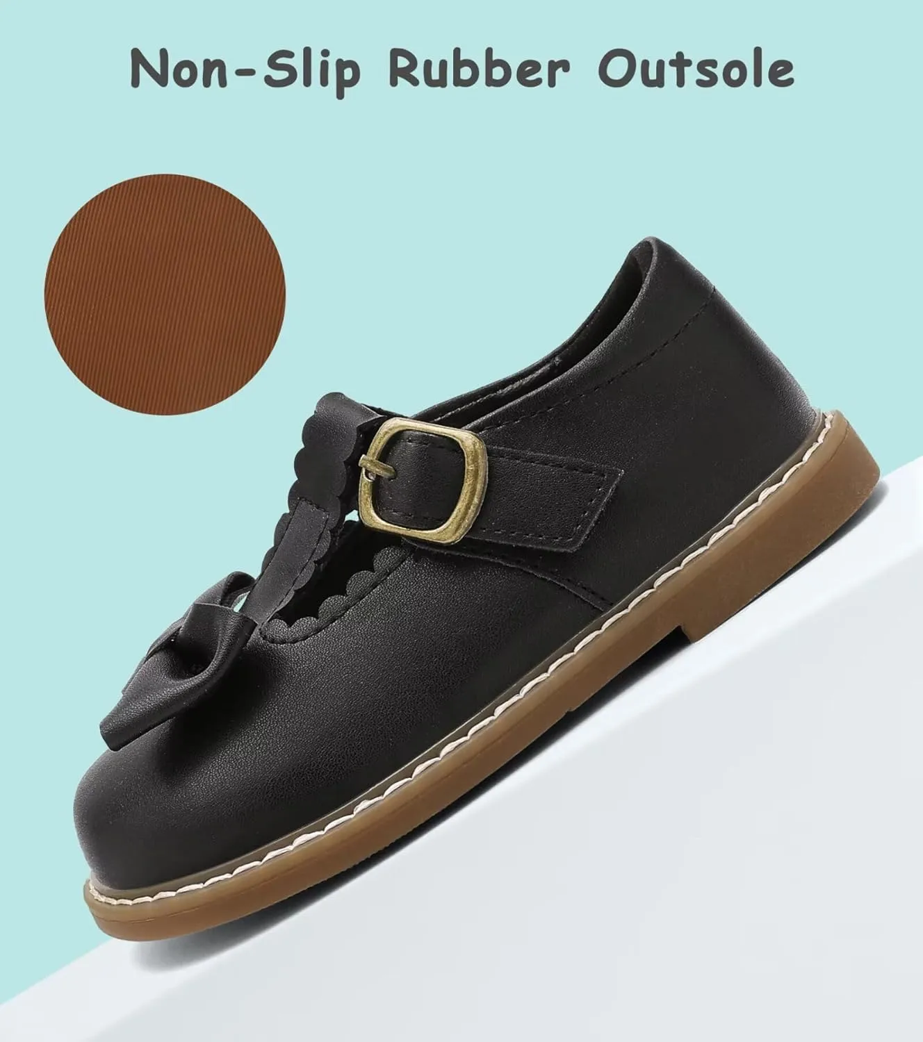 Toddler Girl Mary Jane Dress Shoes-Little Girls School Uniform Shoes