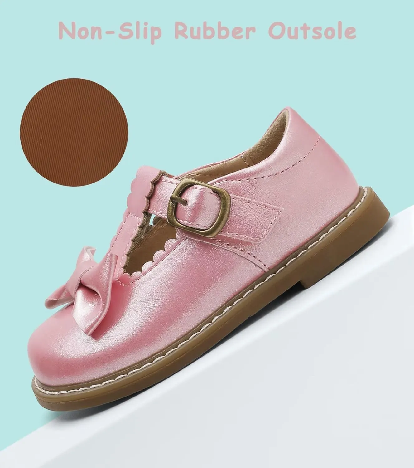 Toddler Girl Mary Jane Dress Shoes-Little Girls School Uniform Shoes
