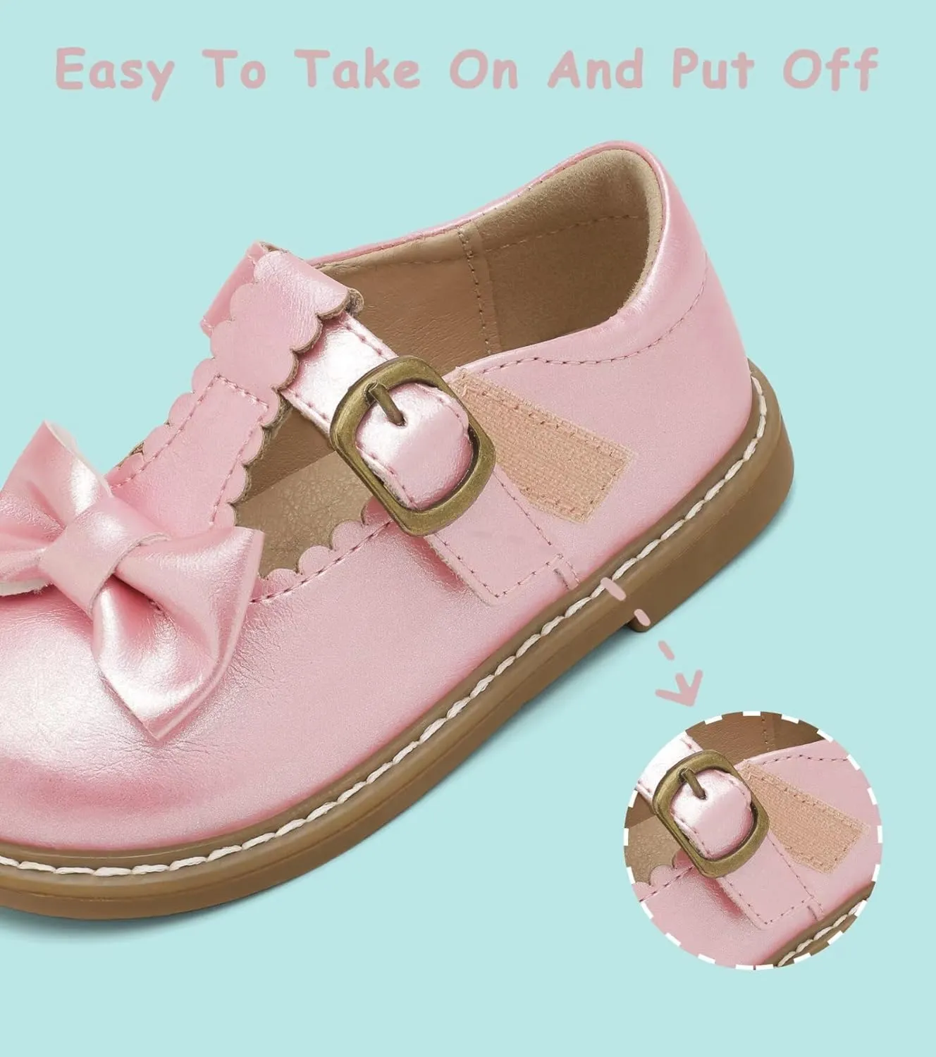 Toddler Girl Mary Jane Dress Shoes-Little Girls School Uniform Shoes