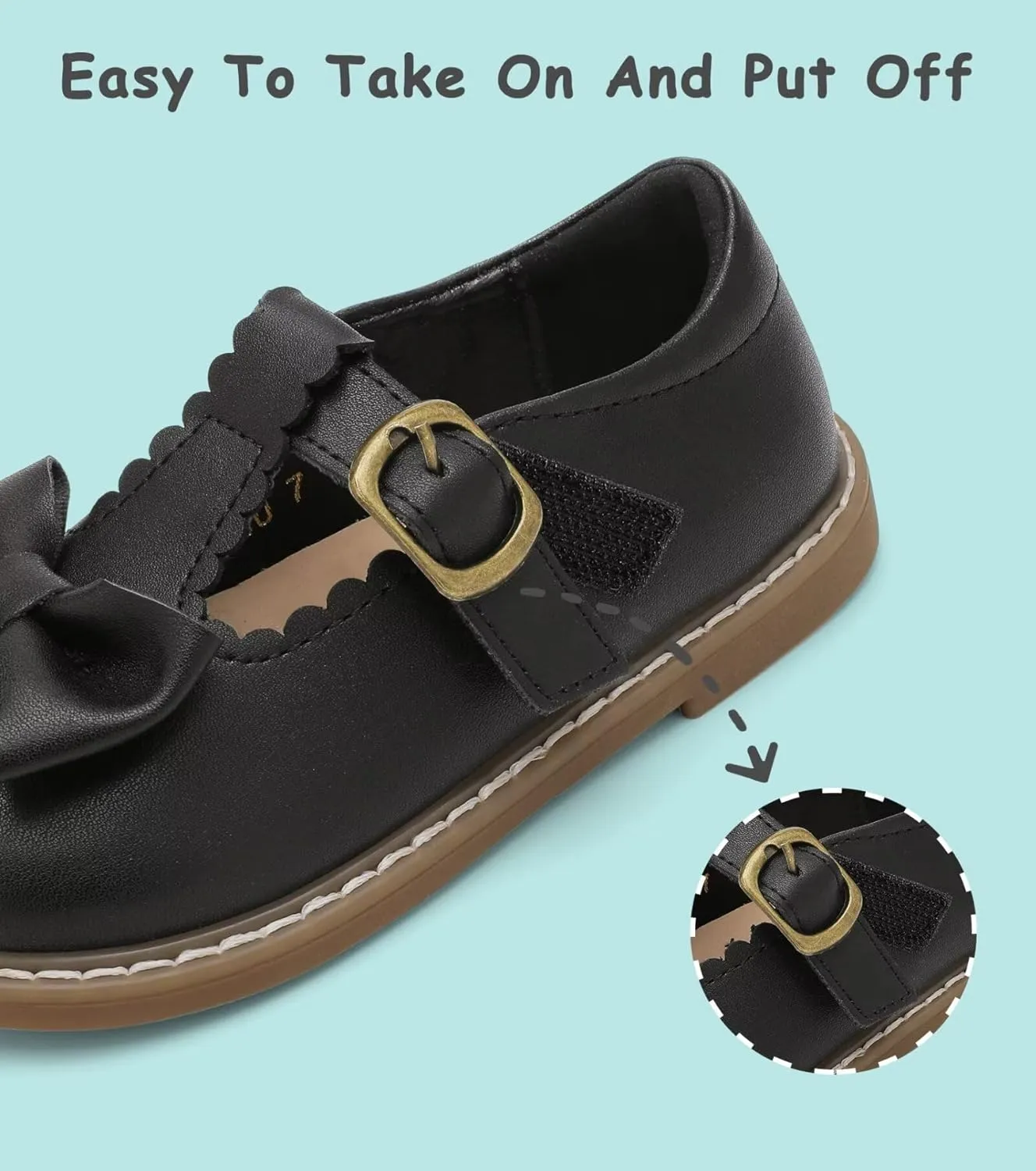 Toddler Girl Mary Jane Dress Shoes-Little Girls School Uniform Shoes