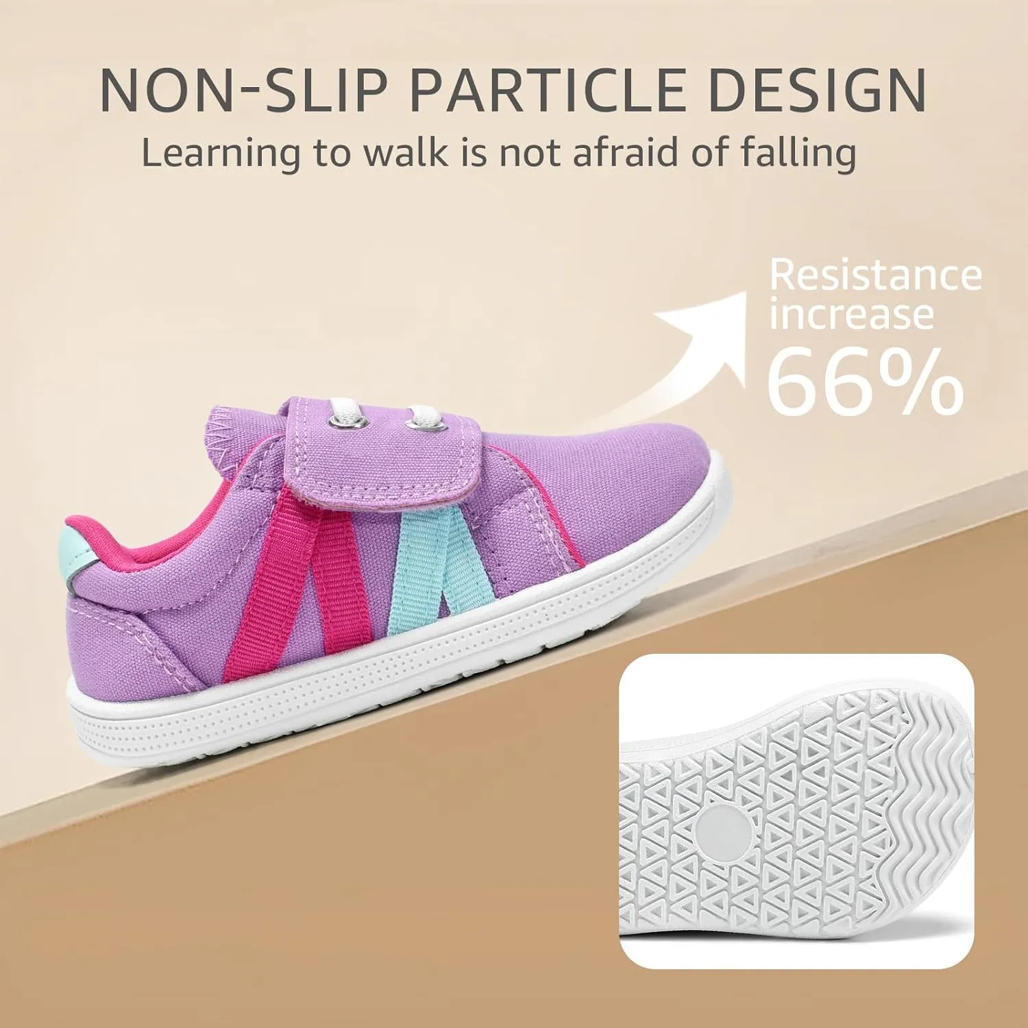 Toddler Wide Toe Box Shoes:Boys Barefoot Shoes Non-Slip Zero Drop Little Girls Slip on Sneakers,Baby First Walking Shoes Outdoor Activities