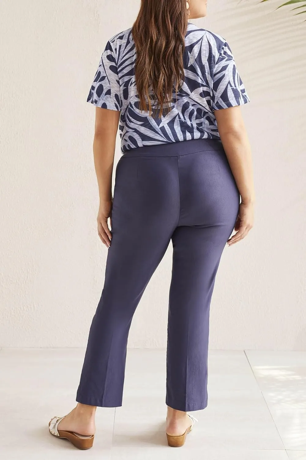 Tribal Women's Performance Stretch Pull on Slimming Ankle Pants