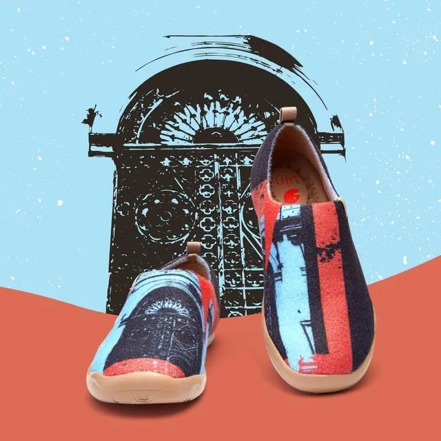 UIN Men's Art Travel Shoes Slip On Casual Wool Cozy Loafers Lightweight Comfort Fashion Sneaker Toledo Ⅰ