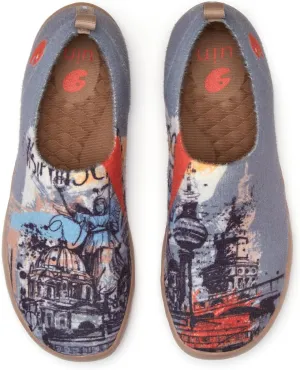 UIN Men's Art Travel Shoes Slip On Casual Wool Cozy Loafers Lightweight Comfort Fashion Sneaker Toledo Ⅰ