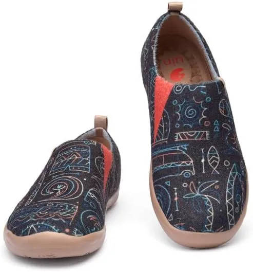 UIN Men's Art Travel Shoes Slip On Casual Wool Cozy Loafers Lightweight Comfort Fashion Sneaker Toledo Ⅰ