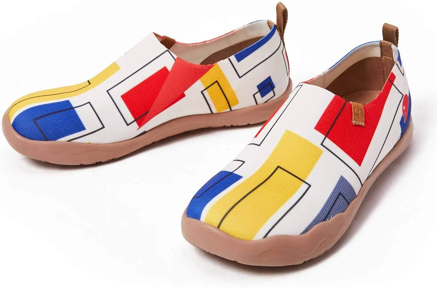 UIN Women's Art Painted Travel Shoes Slip On Casual Knit Loafers Lightweight Comfort Fashion Sneaker Constellation Toledo Ⅰ