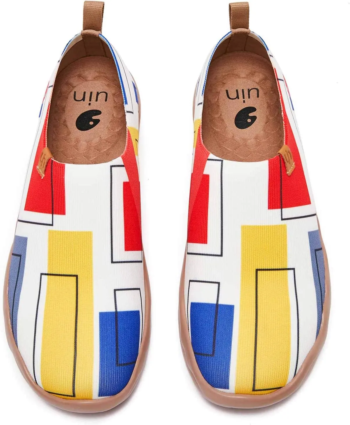 UIN Women's Art Painted Travel Shoes Slip On Casual Knit Loafers Lightweight Comfort Fashion Sneaker Constellation Toledo Ⅰ