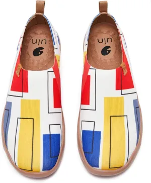 UIN Women's Art Painted Travel Shoes Slip On Casual Knit Loafers Lightweight Comfort Fashion Sneaker Constellation Toledo Ⅰ