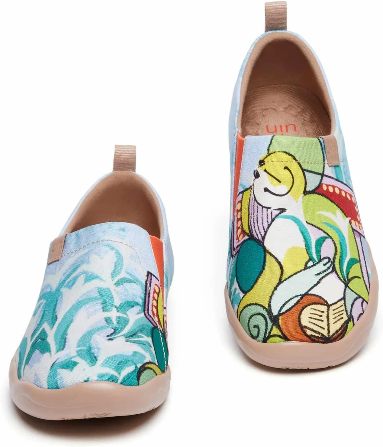 UIN Women's Art Travel Shoes Slip On Casual Cozy Loafers Lightweight Comfort Fashion Sneaker Toledo Ⅰ