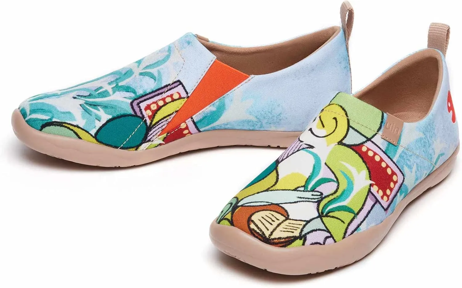 UIN Women's Art Travel Shoes Slip On Casual Cozy Loafers Lightweight Comfort Fashion Sneaker Toledo Ⅰ