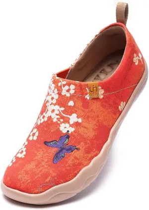 UIN Women's Art Travel Slip-On Shoes Casual Lightweight Breathable Flats Comfortable Loafers
