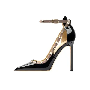 Ultra-Thin 12cm High Heel Patent Leather Pumps