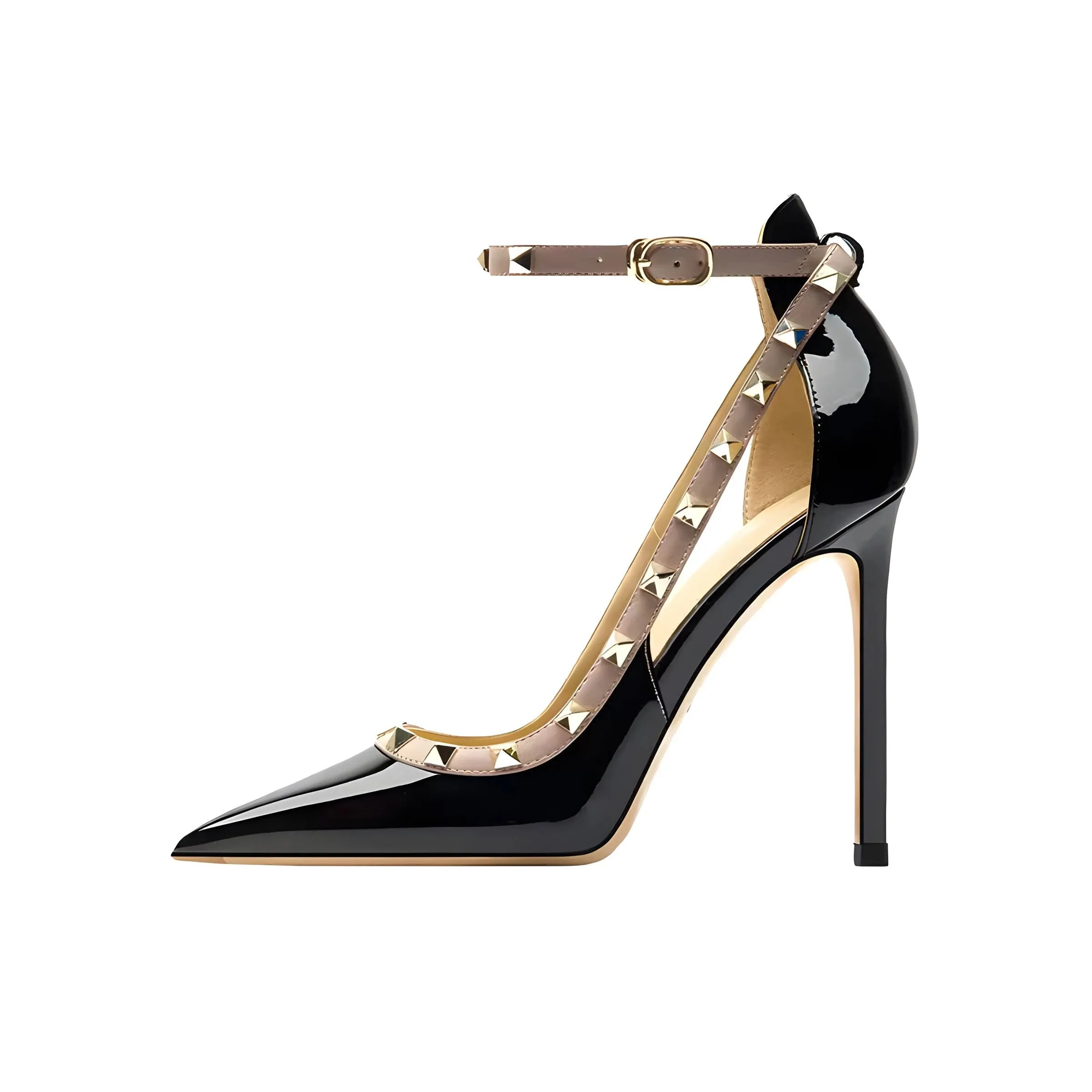 Ultra-Thin 12cm High Heel Patent Leather Pumps