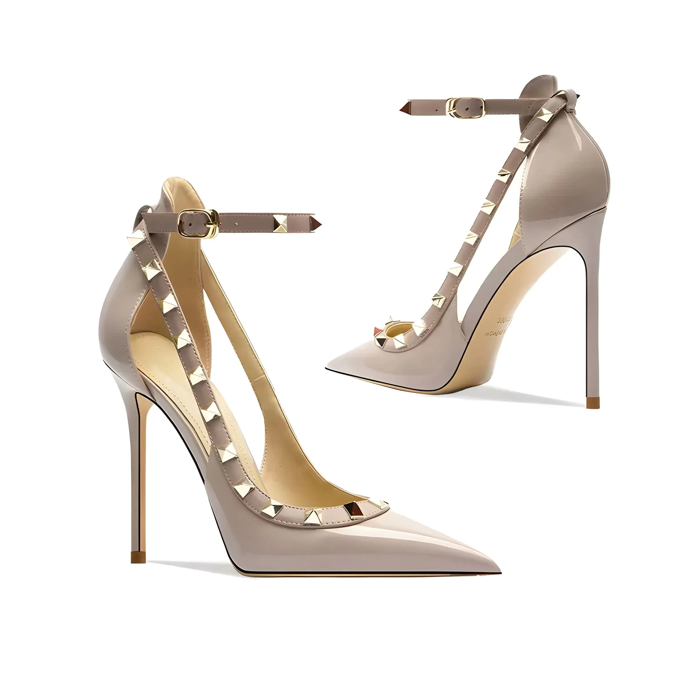 Ultra-Thin 12cm High Heel Patent Leather Pumps