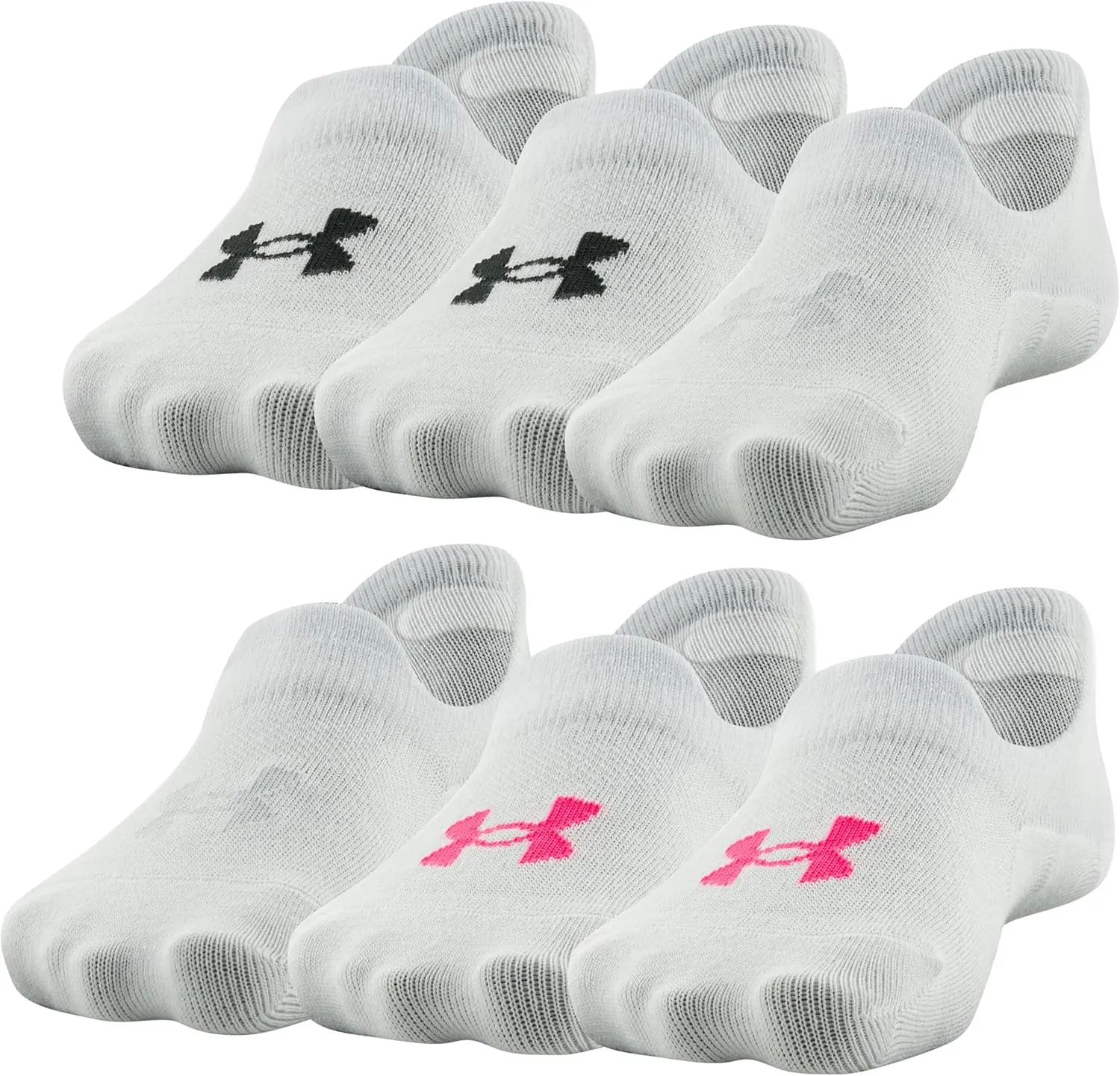 Under Armour Boys' Essential Ultra Low Tab Socks, 6-Pairs