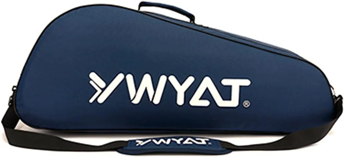 UNISTRENGH 3 Racket Tennis Bag Attached Adjustable Detachable Shoulder Strap, Unisex Super Roomy Lightweight Waterproof Racquet Bag for Tennis, Badminton
